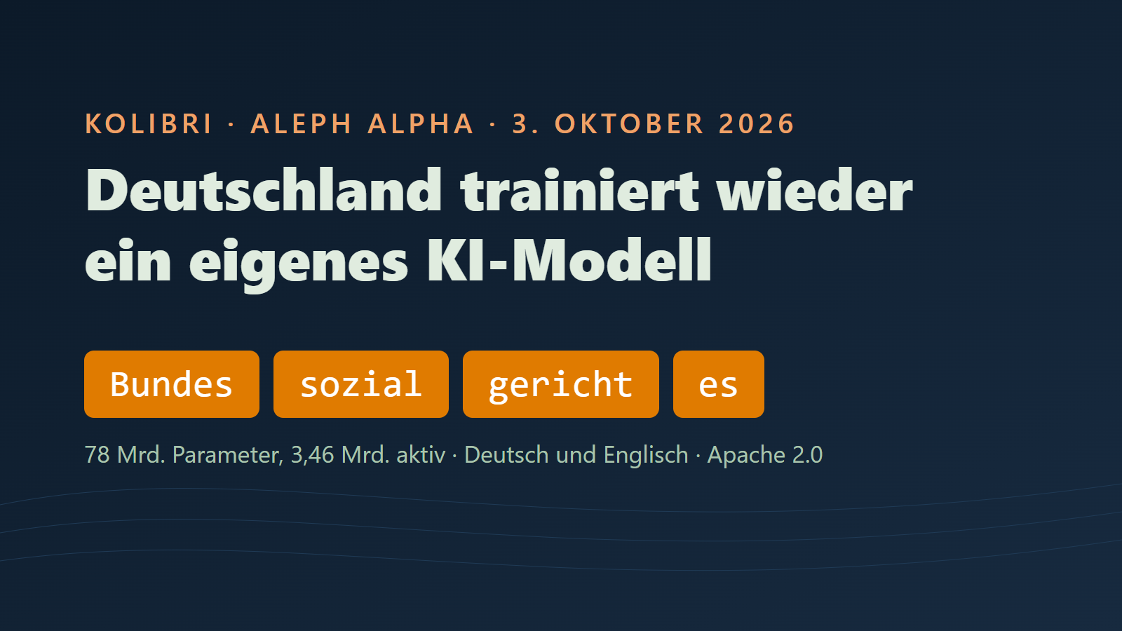 Ein Kolibri aus Heidelberg: Deutschland trainiert wieder ein eigenes KI-Modell