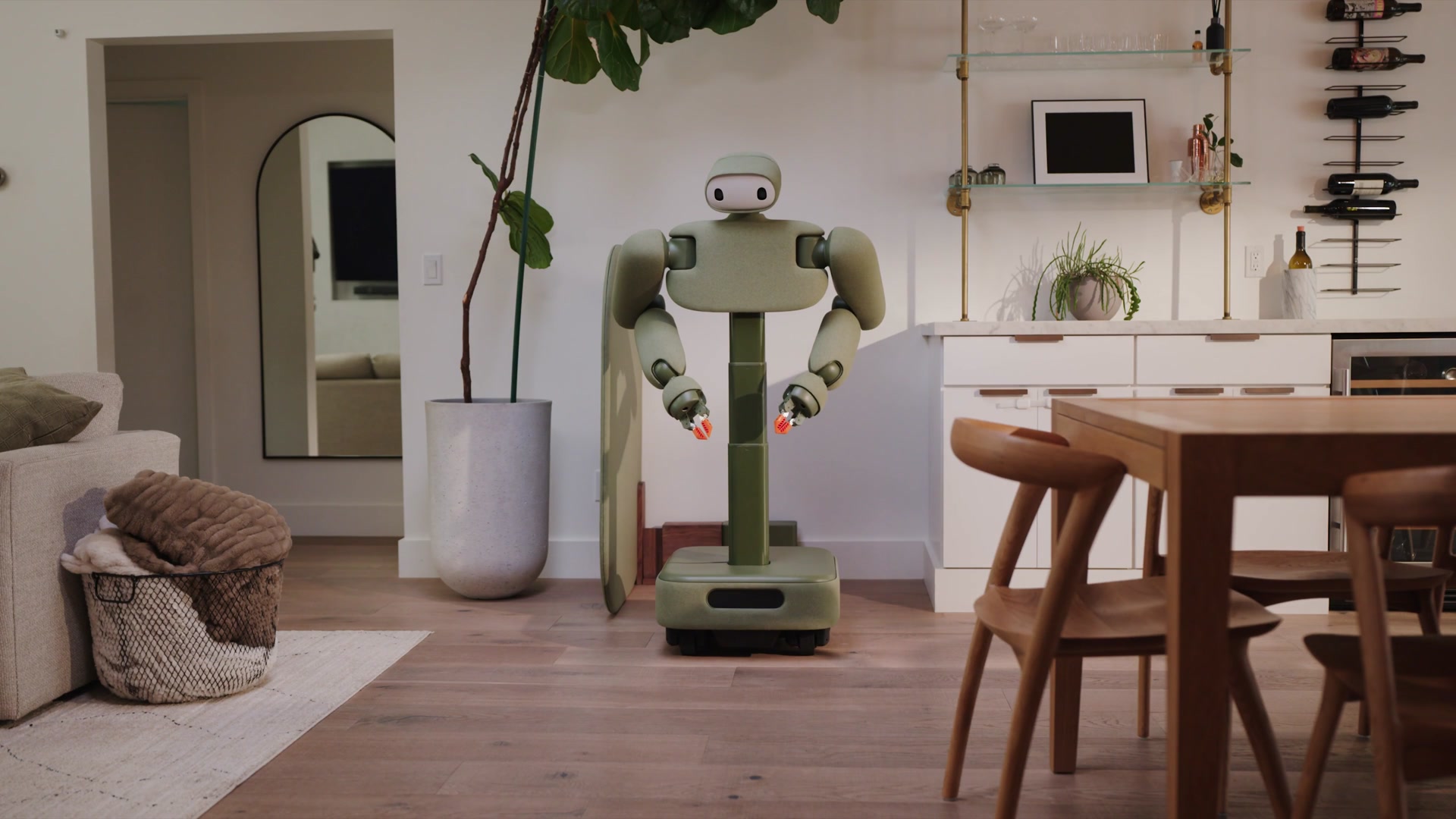 Weich, auf Rädern, faltet Wäsche: Weave zeigt seinen Heim-Roboter Isaac